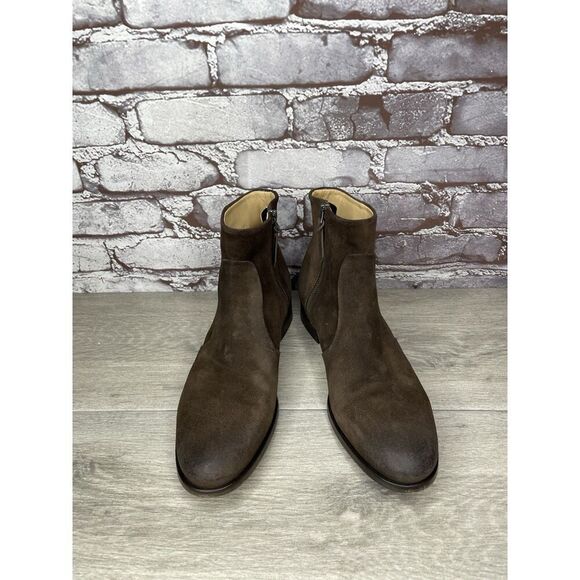 N.D.C. Made by Hand Brown Maple Suede Leather Zip Booties Boots Women 39EU/8.5M - Picture 15 of 16